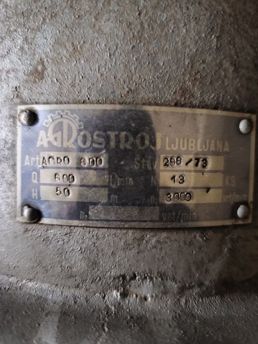 Pompa spalinowa deszczownia