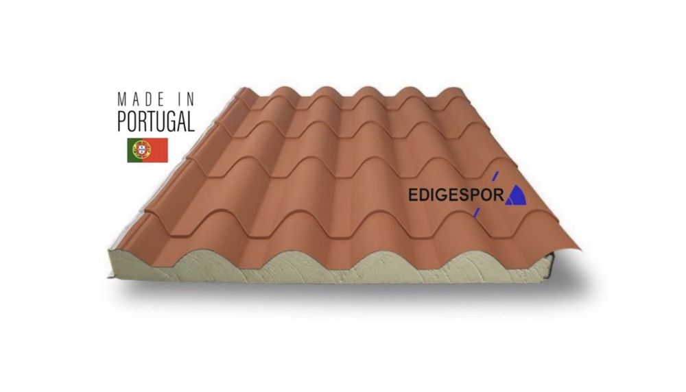 Painel sandwich Imitação Telha Montijo - Contatar WhatsApp