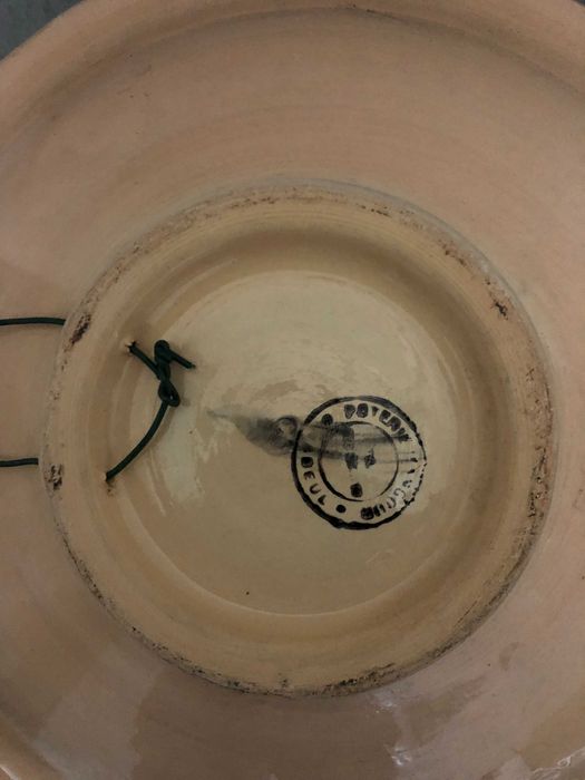 Taça grande em Faiança Decorativa
