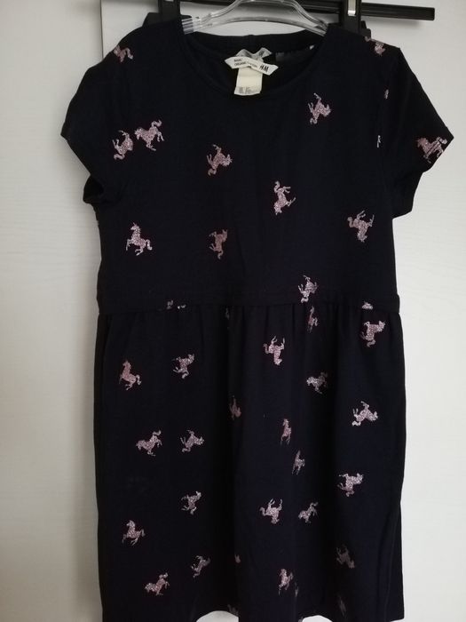 Zestaw getry i sukienka rozm. 122 H&M