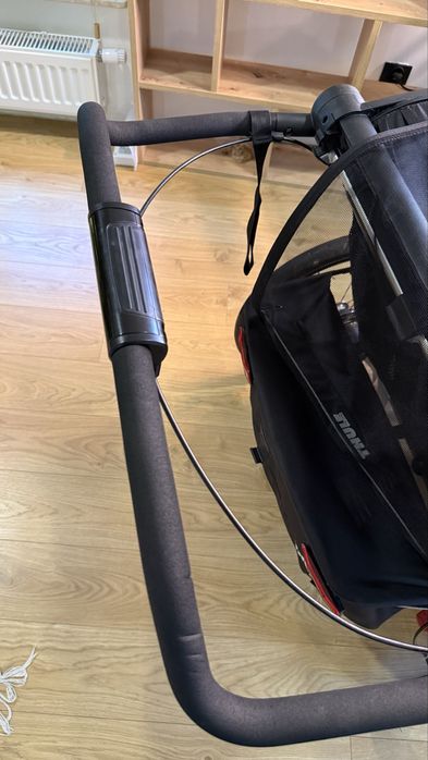 Przyczepka rowerowa, dziecięca -  Thule Chariot Sport 2 Double czarna