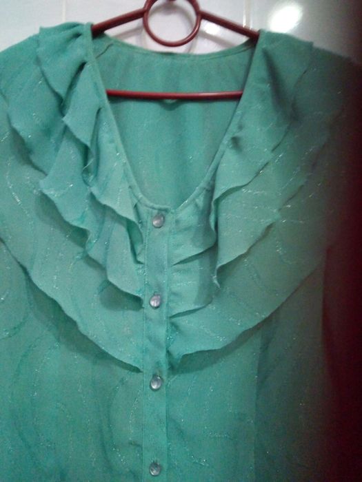 Блузка бирюза 44 размер