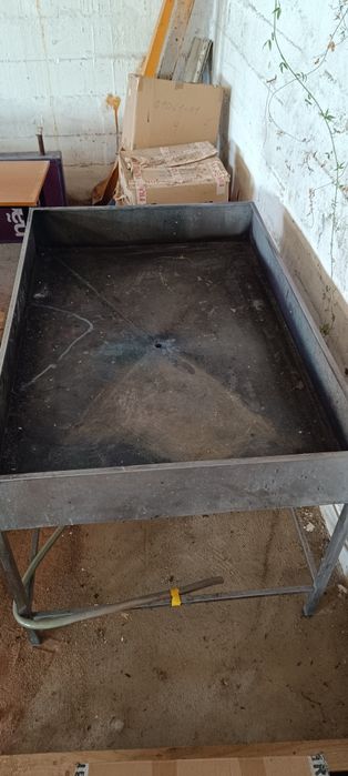 Tanque em inox para abrir/revelar quadros de serigrafia