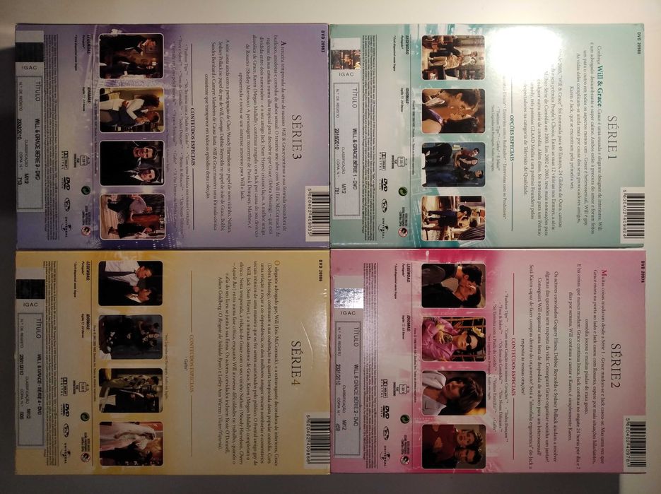 Will & Grace - Séries 1 a 4 (24 discos)