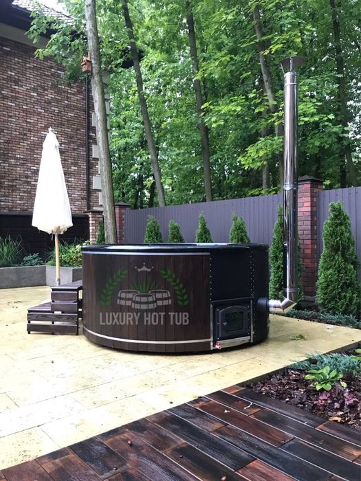 Чан на дровах! Купель з джакузі! СПА чан! ОФУРО! Купіль! Баня!