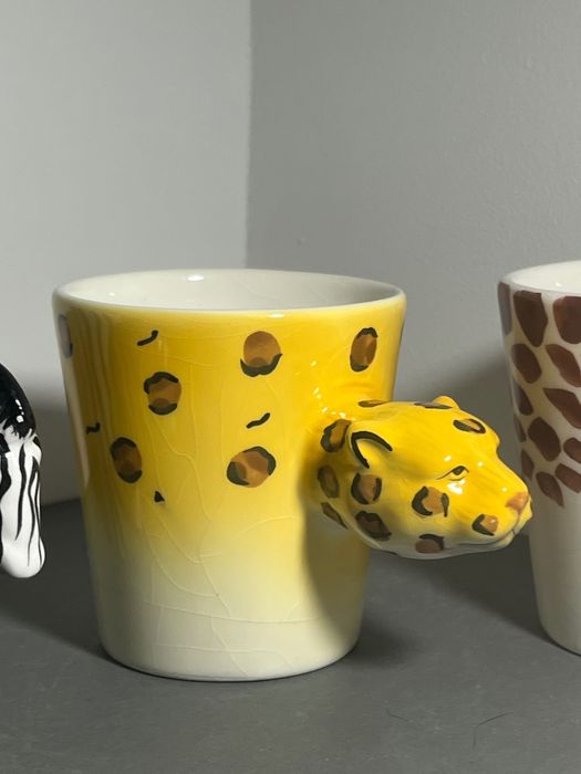 Kubki emalia motyw Safari x3