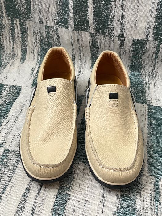 Made in Portugal skóra naturalna mokasyny męskie 43