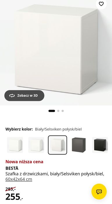 Szafki stojące białe IKEA