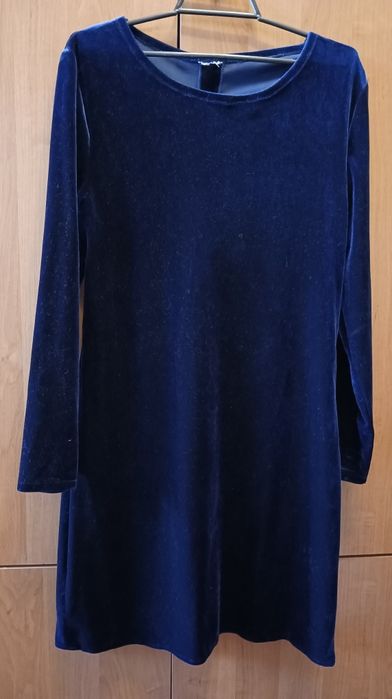 Сукня бархатна синя