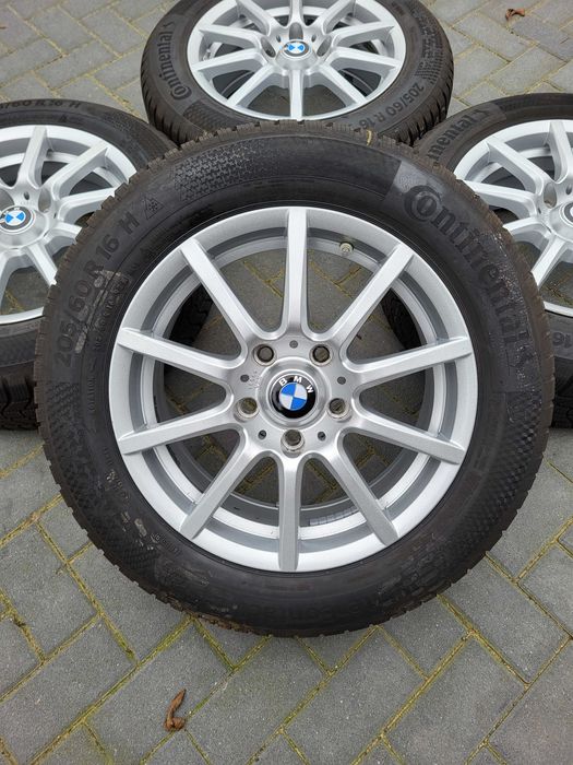 [K194] Koła zimowe BMW 16 Cali 5x112 Continental 205/60/16 8mm 22r