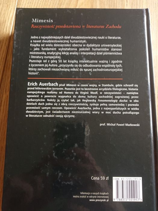 Memesis. Erich Auerbach. Twarda oprawa. Jak nowa
