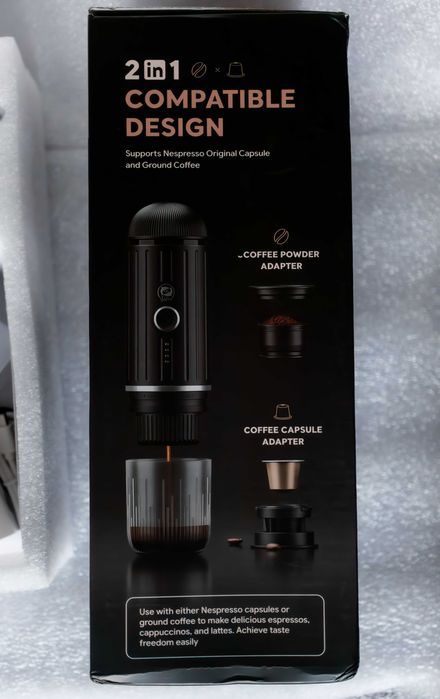 Кавомашина iCafilas мелена кава + капсули 7500 mAh, 19 бар, ME2218