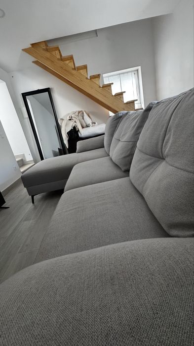 Sofá Chaise Longue Cinza