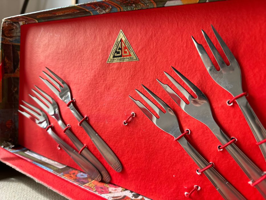 Conjunto Vintage Garfos de Aperitivo/Sobremesa (6 Peças)