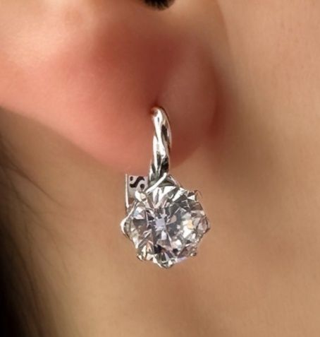 Срібний набір (сережки, каблучка)