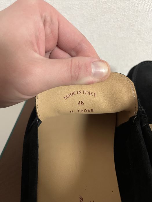 Лоферы Loro Piana Summer Walk Black Suede 46(30cm)