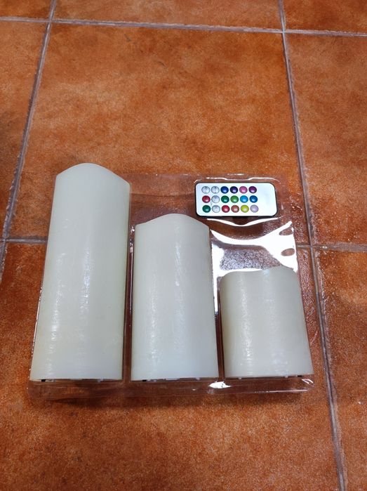Velas led em cera