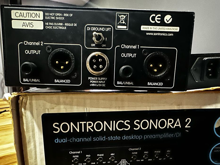 Pre-amp SONTRONICS SONORA 2 / pre amplificador duplo