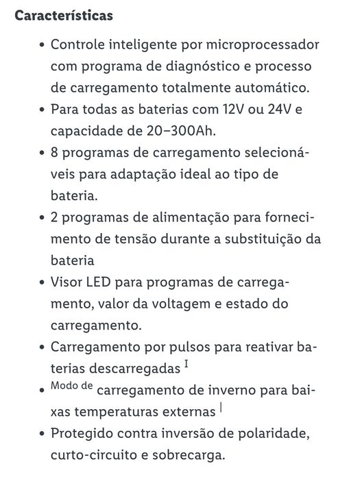 Carregador Baterias 12v e 24v até 300Ah