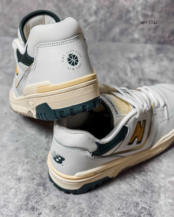 Кросівки 40-43 New Balance Aimé Leon Dore x 550 White Green Yellow