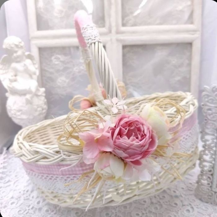 Dekoracja koszyka do święconki