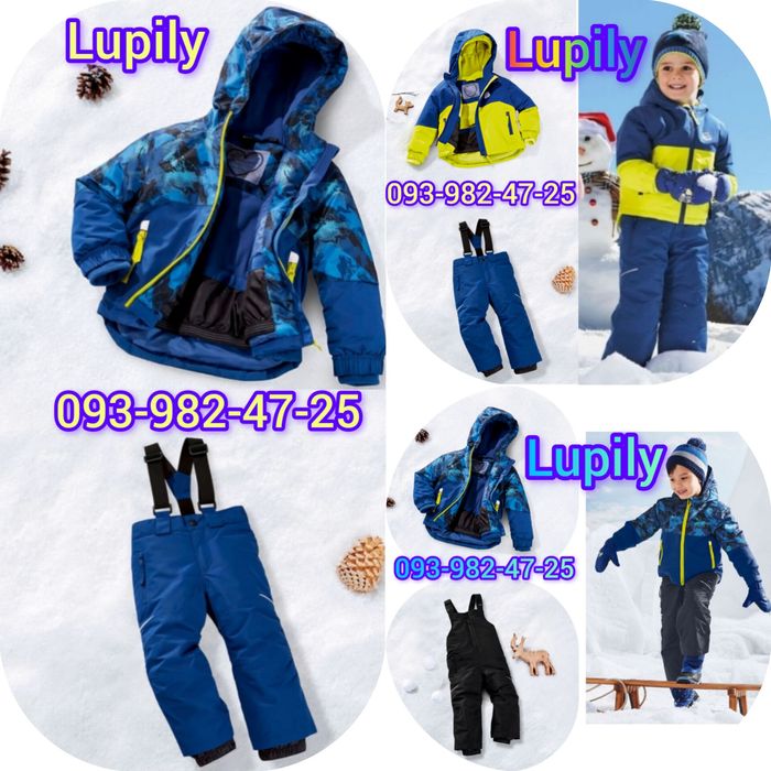 Комбінезони ТЕРМО мембранні Костюми лижні Lupilu/Crivit Німеччина Всі