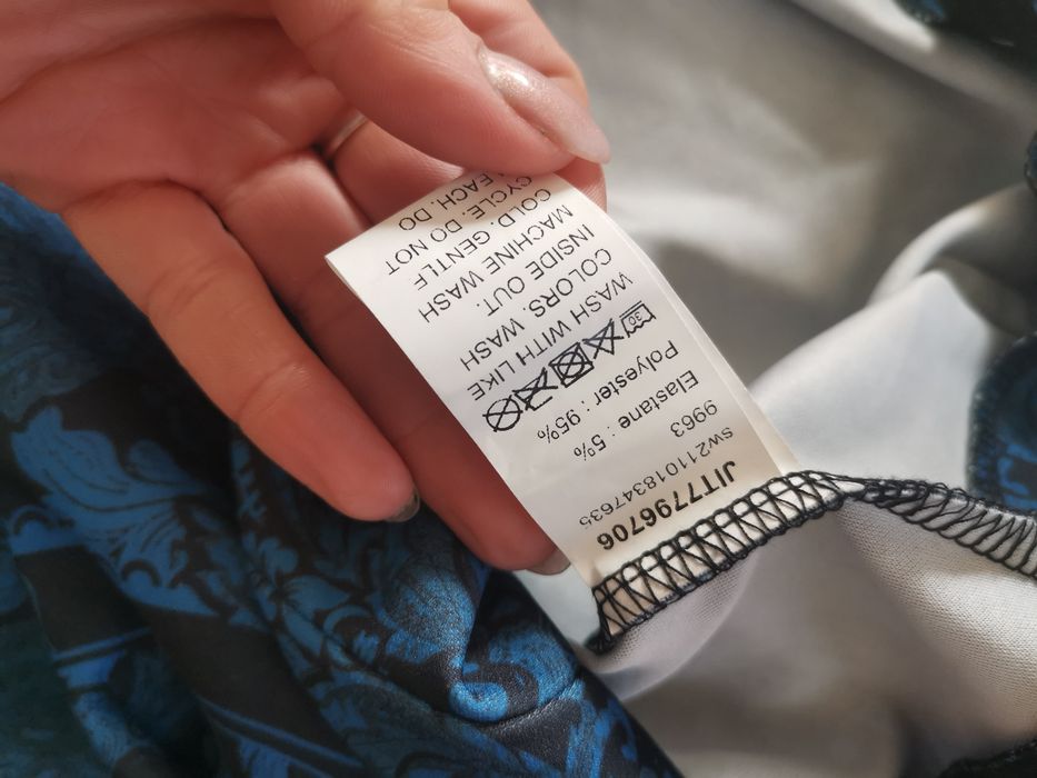 Obcisła spódnica ołówkowa wysoki stan elegancka midi 34 XS małe 36