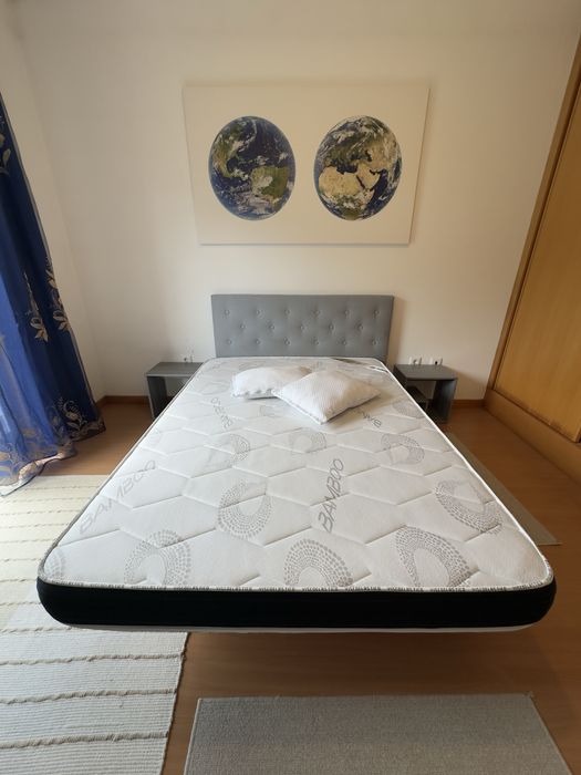 Cama de casal 140X190 conjunto