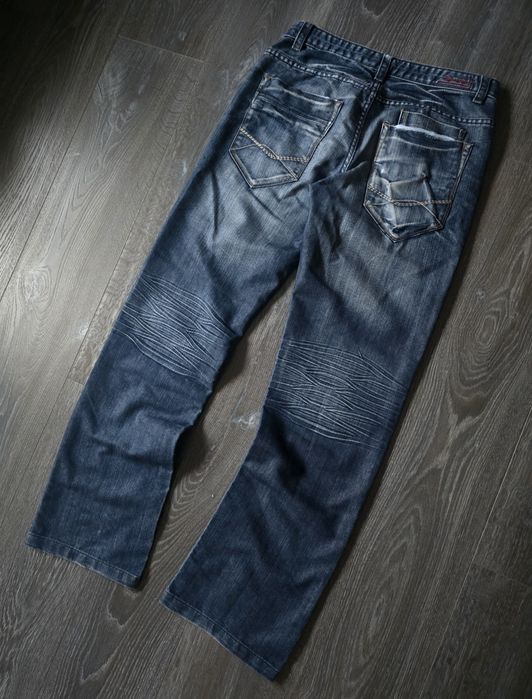 прямі джинси з гарними фейдами straight faded jeans sk8 y2k dc ск8 у2к дс