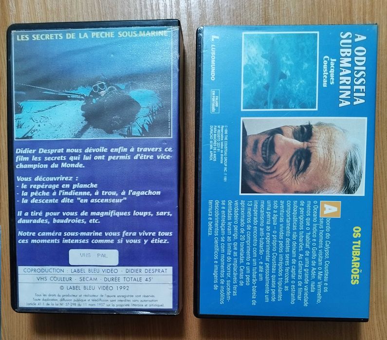 Título
Lote VHS sobre Tubarões