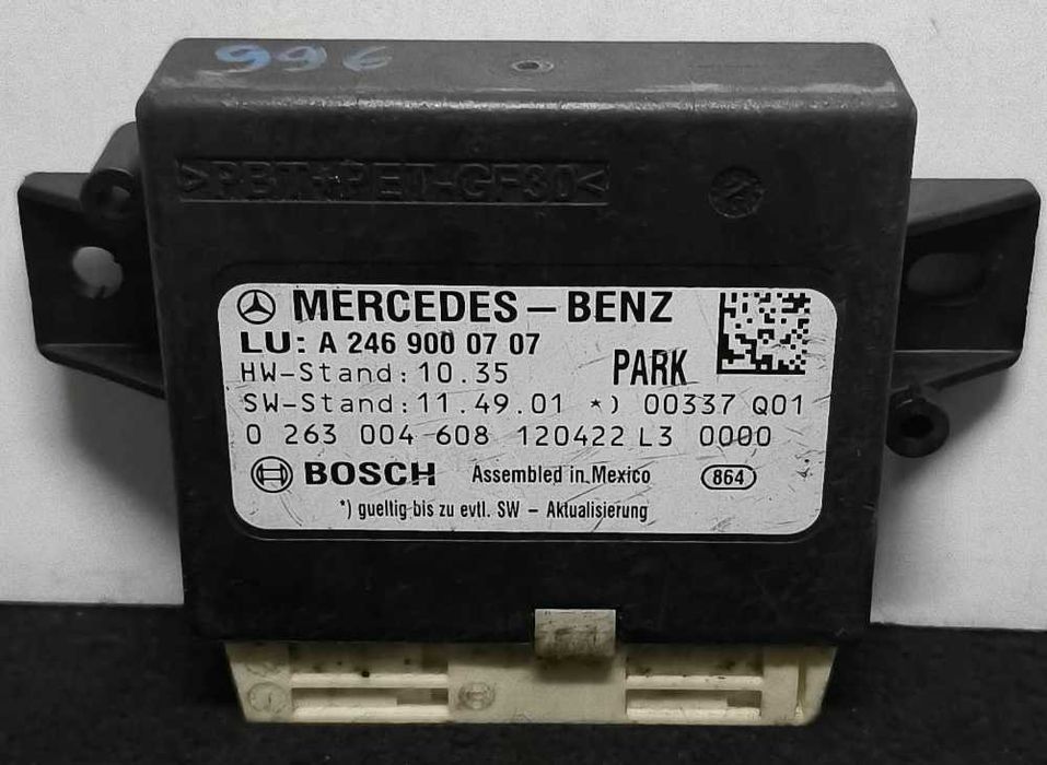 Centralina Sensores Estacionamento MERCEDES-BENZ B-CLASS Sports Tourer (W246, W242) ano 2013