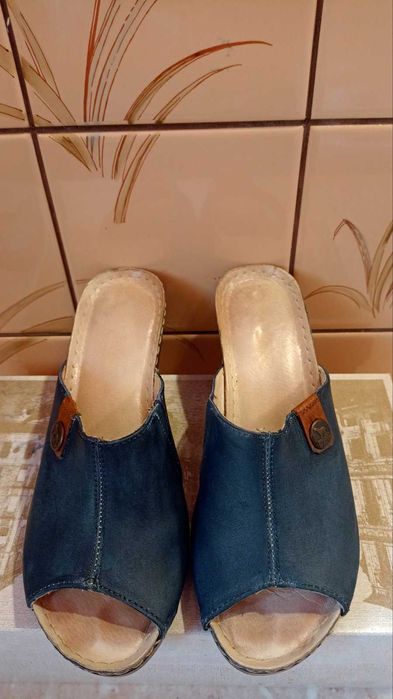 Klapki skórzane Gepard 37(23,5)