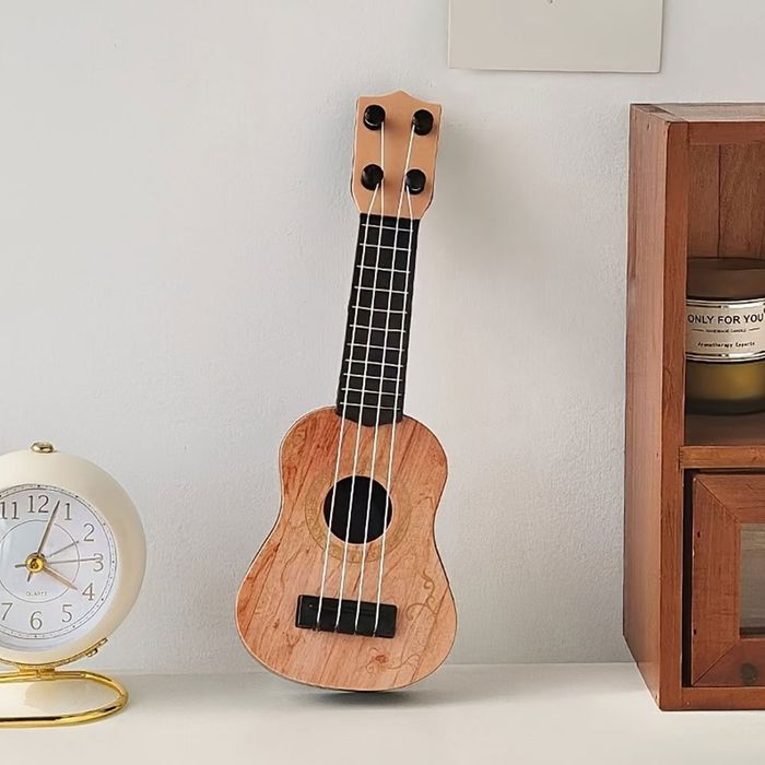 Ukulele zabawka dla dzieci z kostką i strunami instrument muzyczny