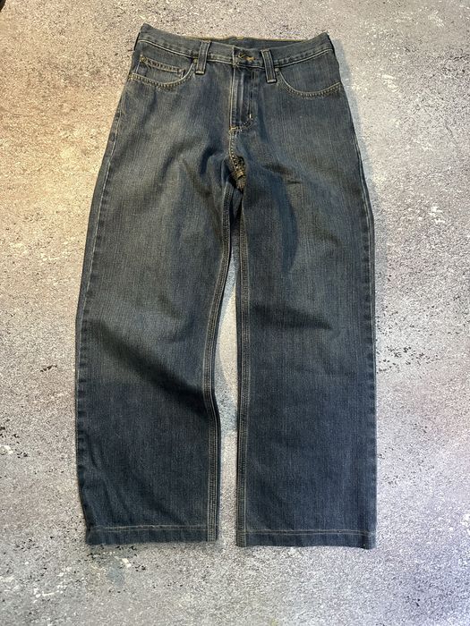 carhart dark blue sleam fit  jeans
