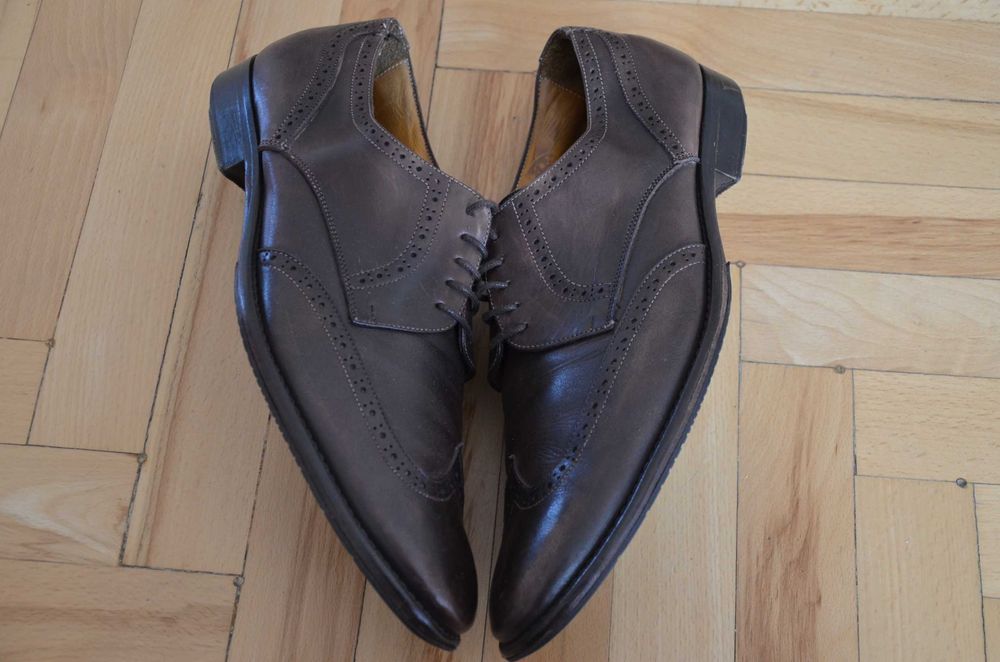 Buty brogsy wizytowe Florsheim 44 wkł.29,5 całe ze skóry Made in Italy