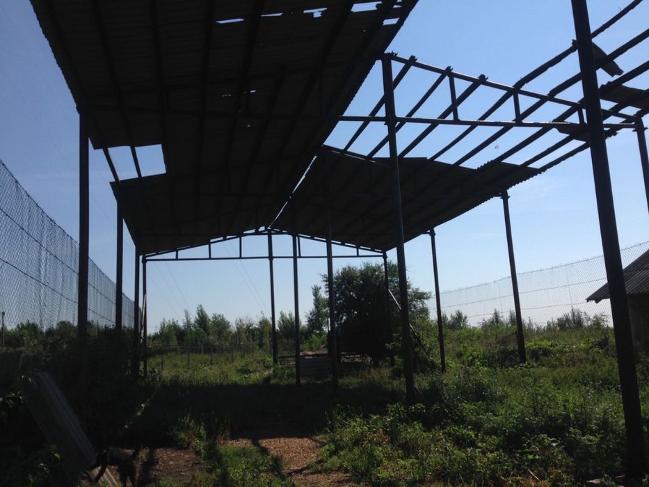 Ангар металевий оцинкований: розмір 360 кв.м. розібраний , без обшивки