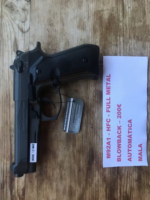 Pistola Airsoft Greengás Beretta M9 Vertec da KJW - PX4 da WE Airsoft e M92 WELL Preço Imbatível