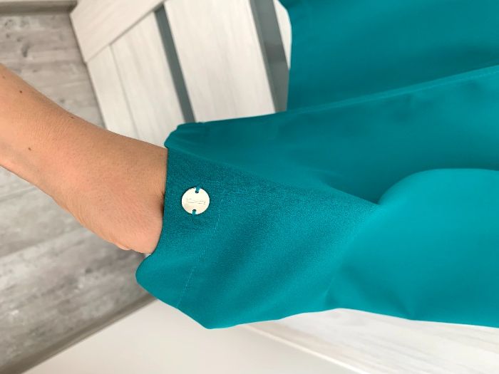 Bluzka, tunika SIMPLE, turkus, długa, NOWA, rozm. 38