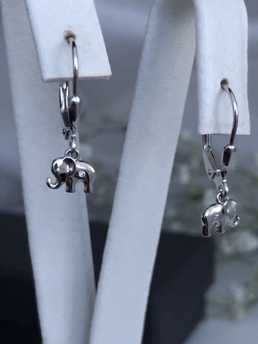 Срібні дитячі сережки Xenox, срібло, цирконій