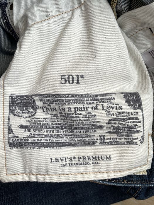Джинси класичні Levis 501 premium W29 L32, темно-сині