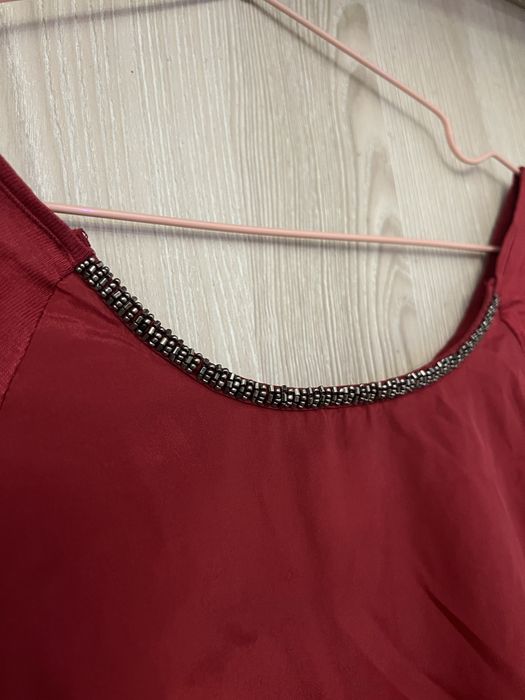 Blusa Laura Clement bordeaux