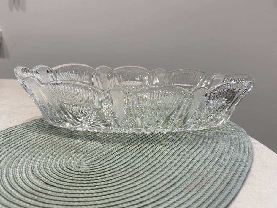 Хрустальна ваза, овальна, нова