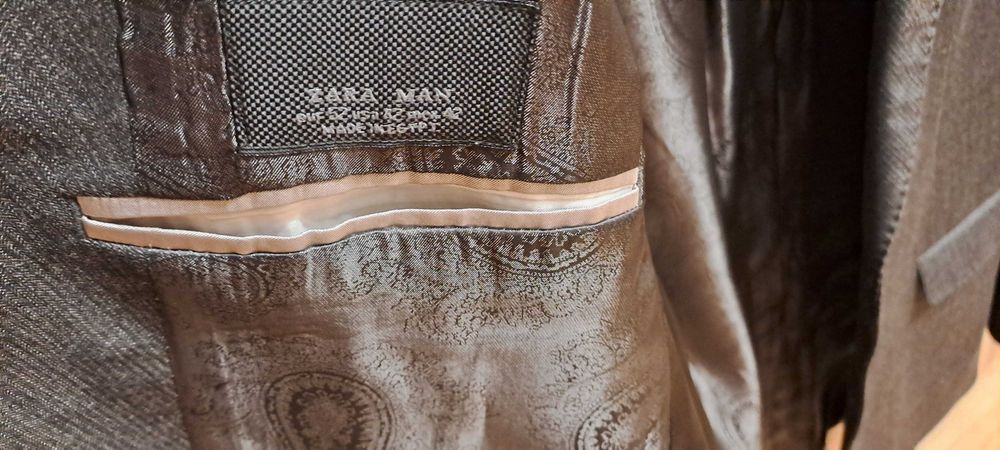 Marynarka męska szara ZARA