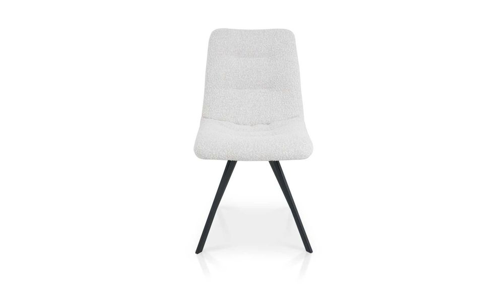 Krzesło Falco krzesło w tkaninie boucle Ascot Pearl