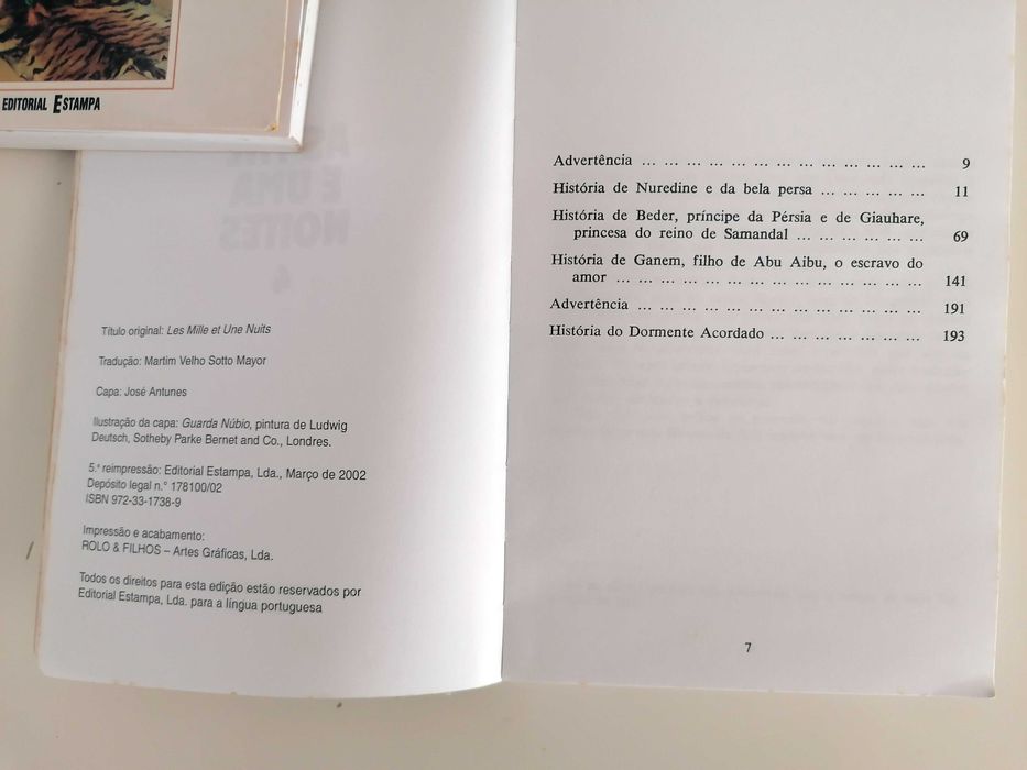 2 Livros - As Mil e Uma Noites