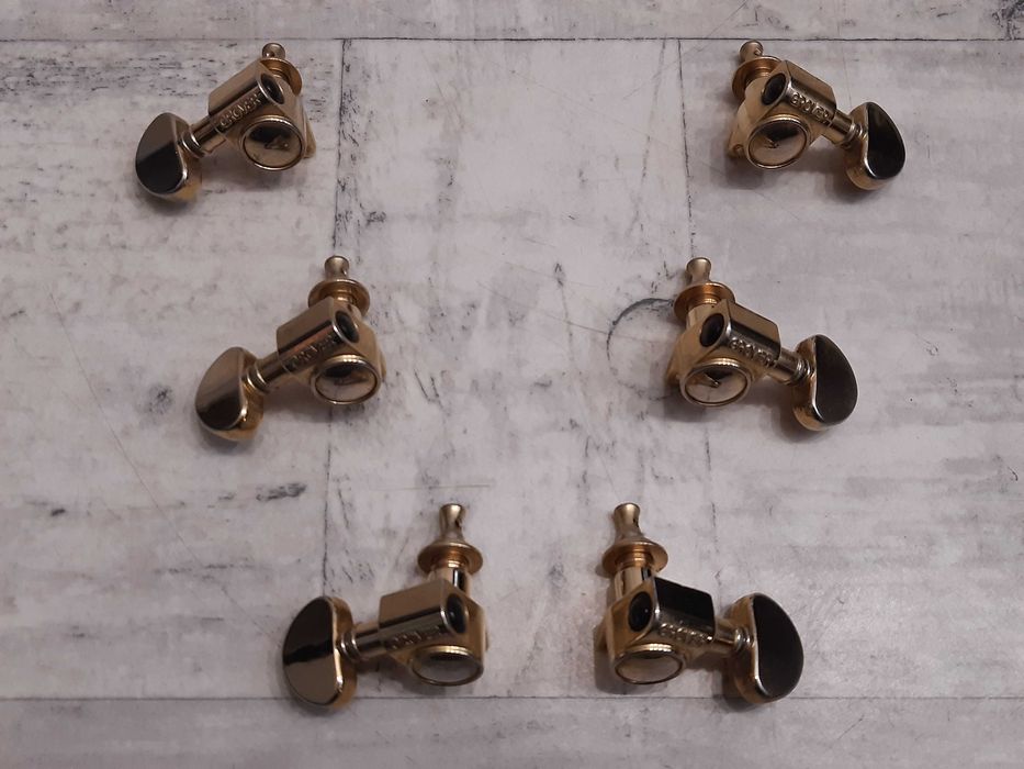 Klucze Gitarowe Grover Gold 3+3 Les Paul-SG- wysyłka lub dodam Gratis
