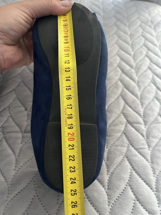 Granatowe baleriny z kokardą rozm. 38