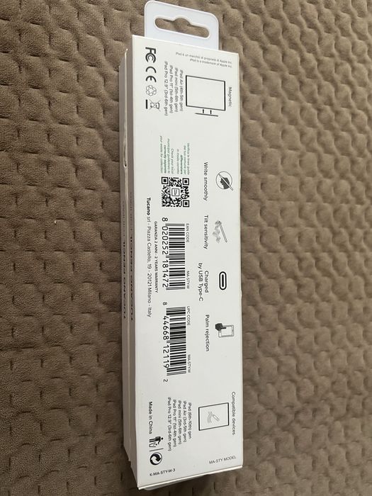 Стилус Tucano Pencil Magnetic для iPad White