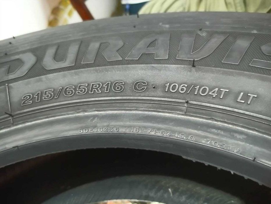 Шини Bridgestone 215/65R16C. 2шт. Літо 2024р (2123)