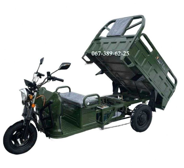 Електро скутер Dozer Model-5 вантажний 2500W Запас ходу 65км, до 800кг